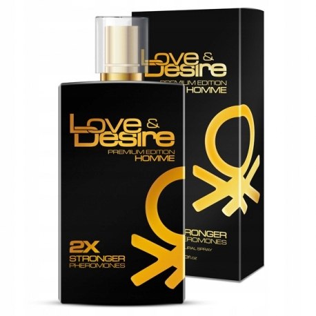 LOVE DESIRE PREMIUM GOLD PERFUMY FEROMONY MĘSKIE Pojemność opakowania 100 ml